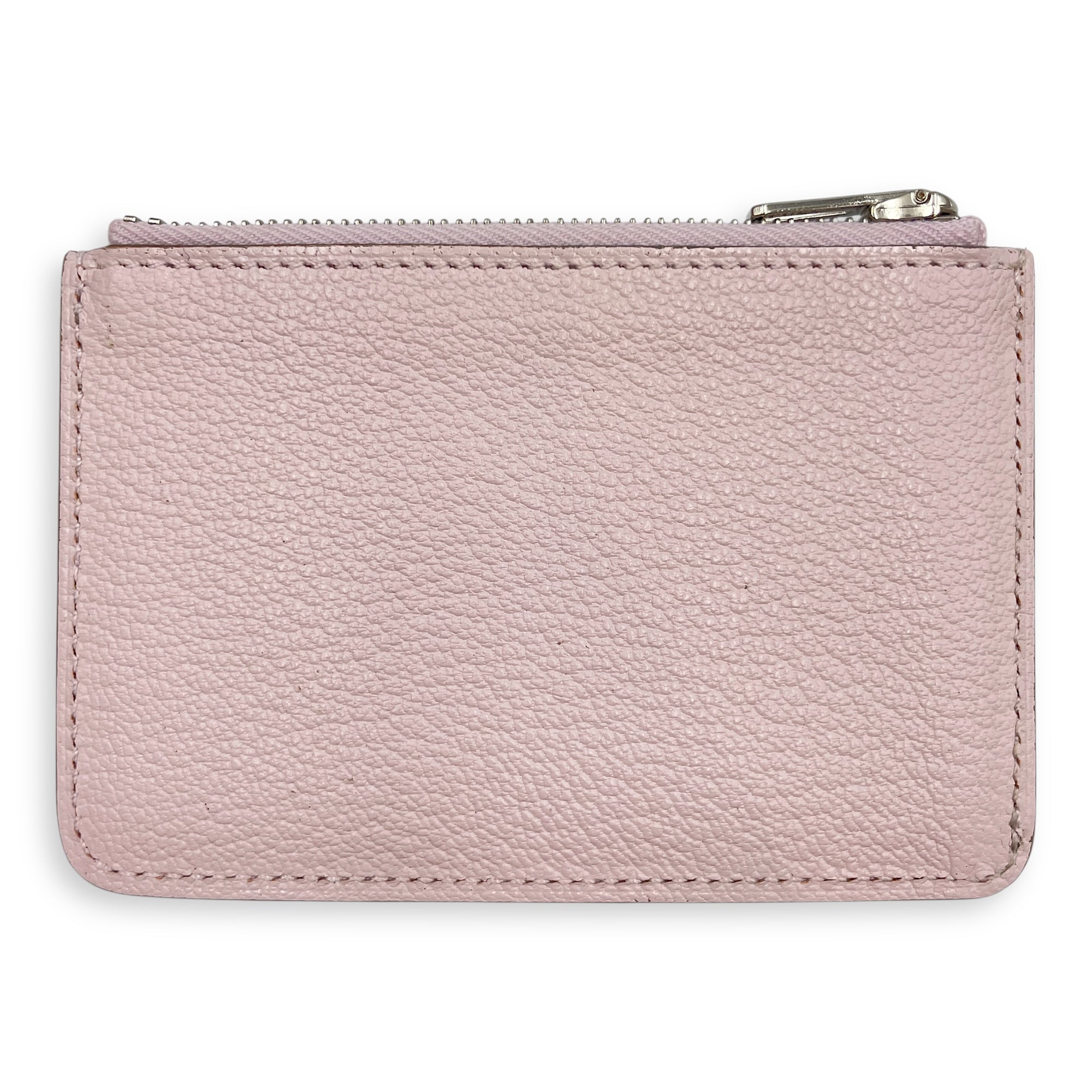 Roulis Slim Mauve Pale Wallet in Chevre Mysore, Palladium hardware