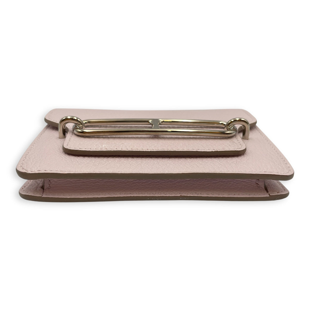 Roulis Slim Mauve Pale Wallet in Chevre Mysore Palladium hardware