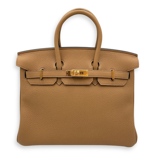 Birkin 25 Biscuit in Togo, Gold hardware
