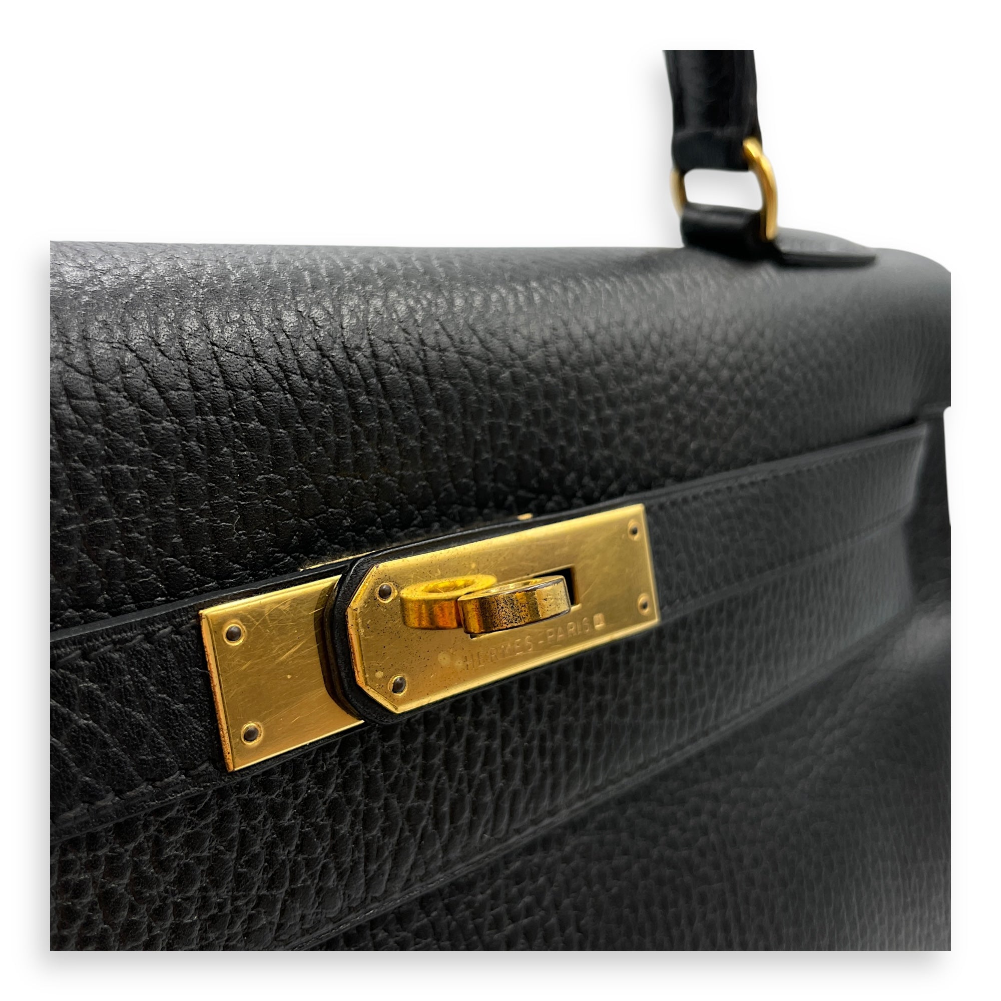Kelly 32 Black in Ardennes, Gold hardware
