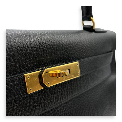 Kelly 32 Black in Ardennes, Gold hardware