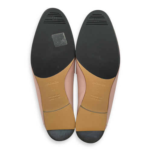 Paris 36 Rose Porcelaine/Blanc Loafers in Calfskin, Palladium hardware