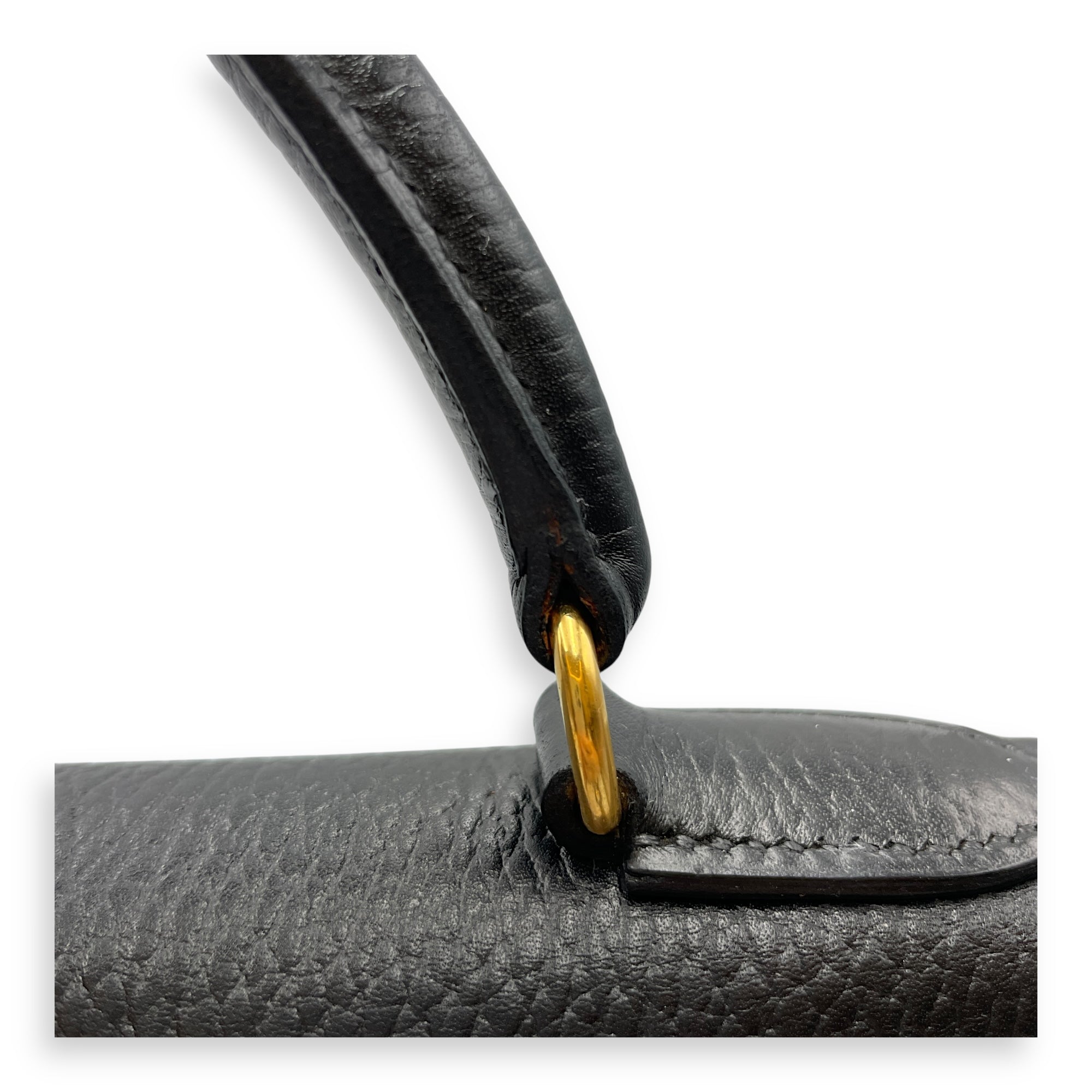Kelly 32 Black in Ardennes, Gold hardware