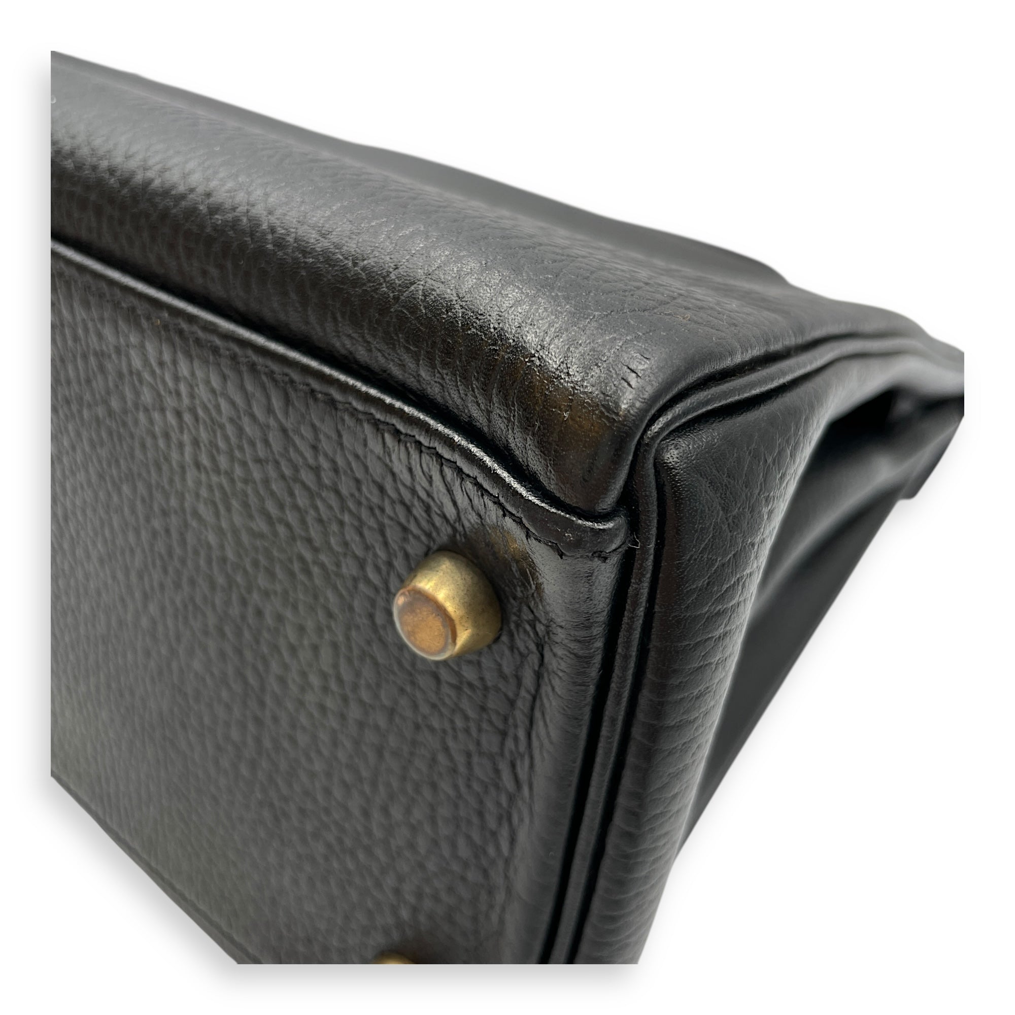 Kelly 32 Black in Ardennes, Gold hardware