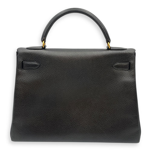 Kelly 32 Black in Ardennes, Gold hardware
