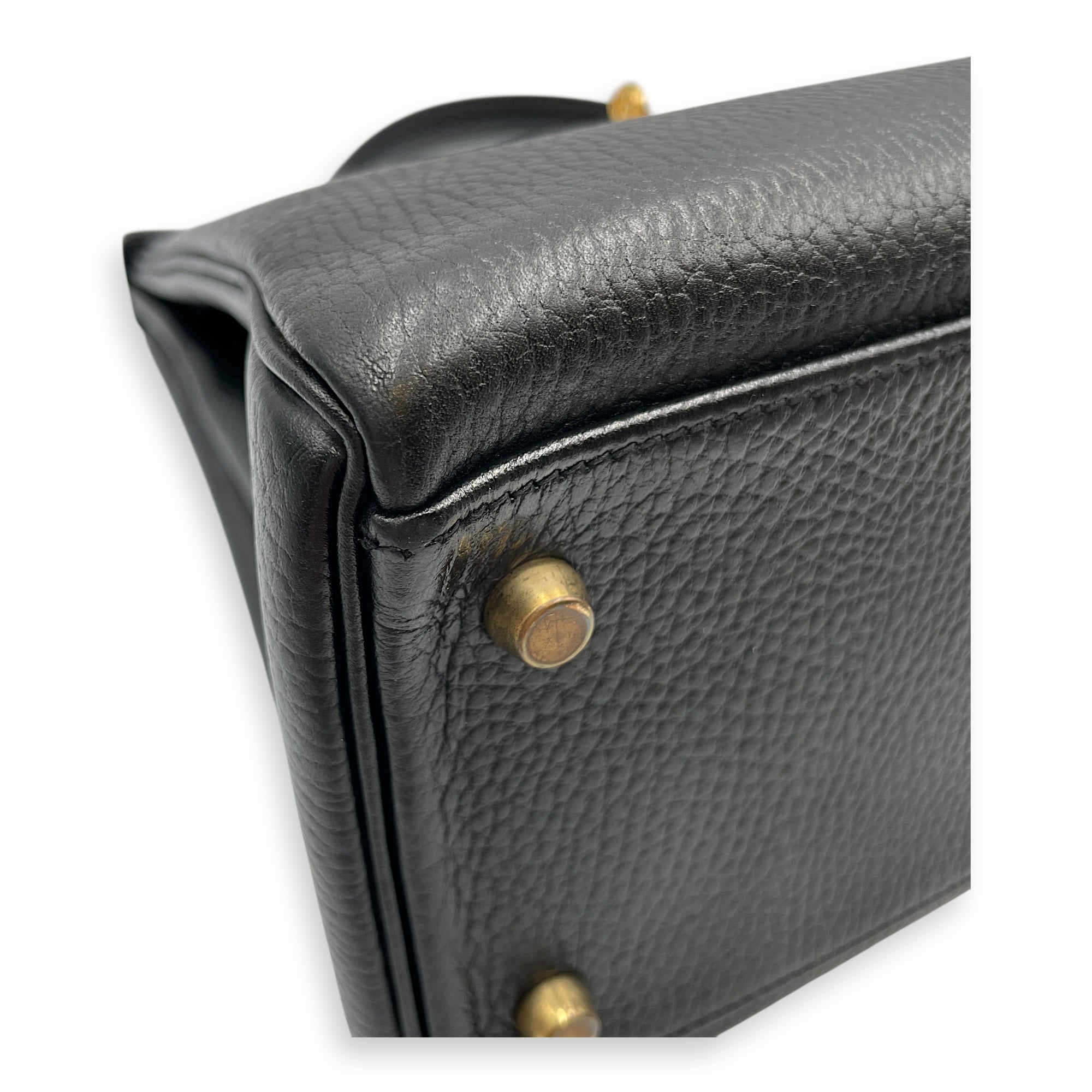 Kelly 32 Black in Ardennes, Gold hardware
