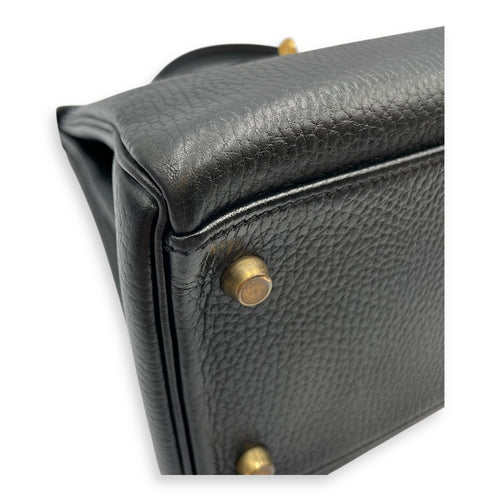 Kelly 32 Black in Ardennes, Gold hardware