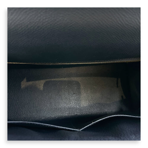 Sellier Kelly 28 Blue Indigo in Epsom Gold hardware