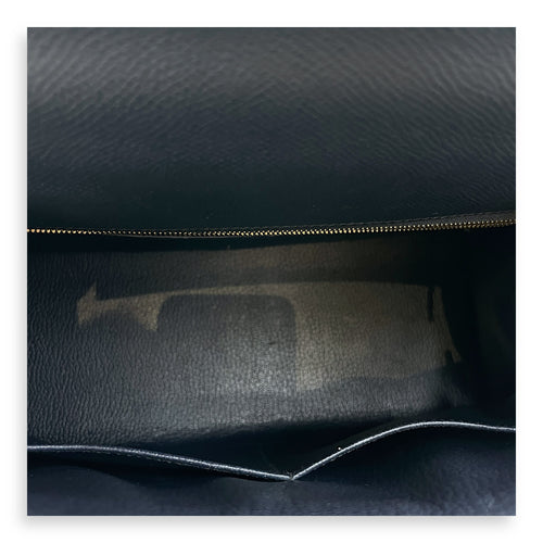 Sellier Kelly 28 Blue Indigo in Epsom, Gold hardware