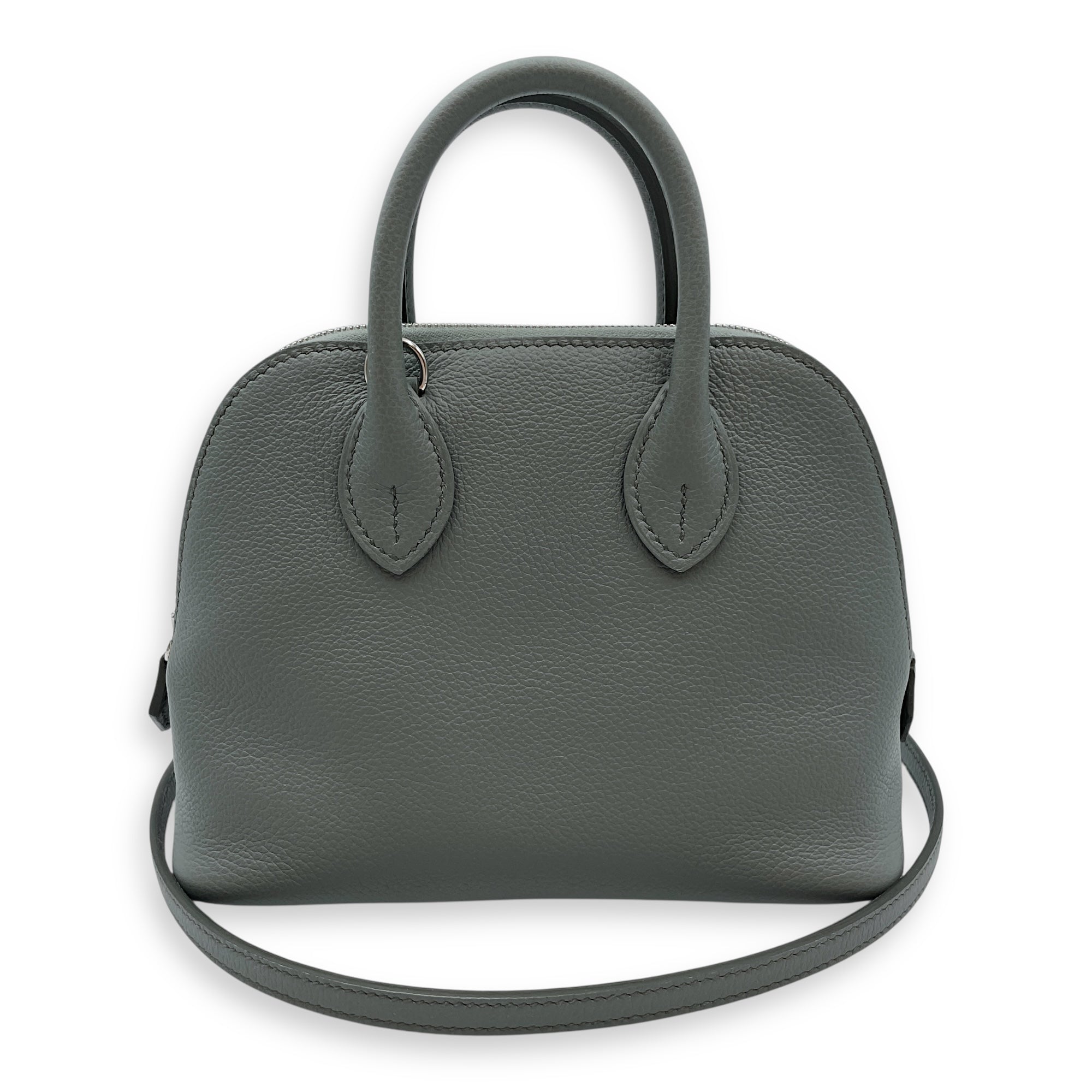 Bolide 1923 Mini Vert Amande  in Evercolor Palladium hardware CL2507-14004 3