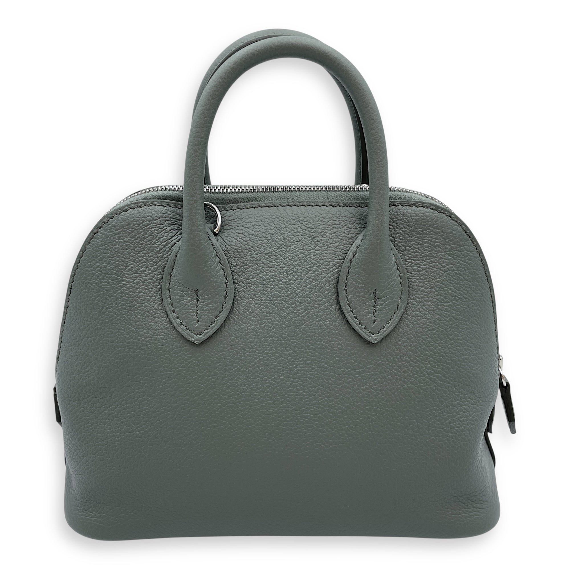 Bolide 1923 Mini Vert Amande  in Evercolor Palladium hardware CL2507-14004 2