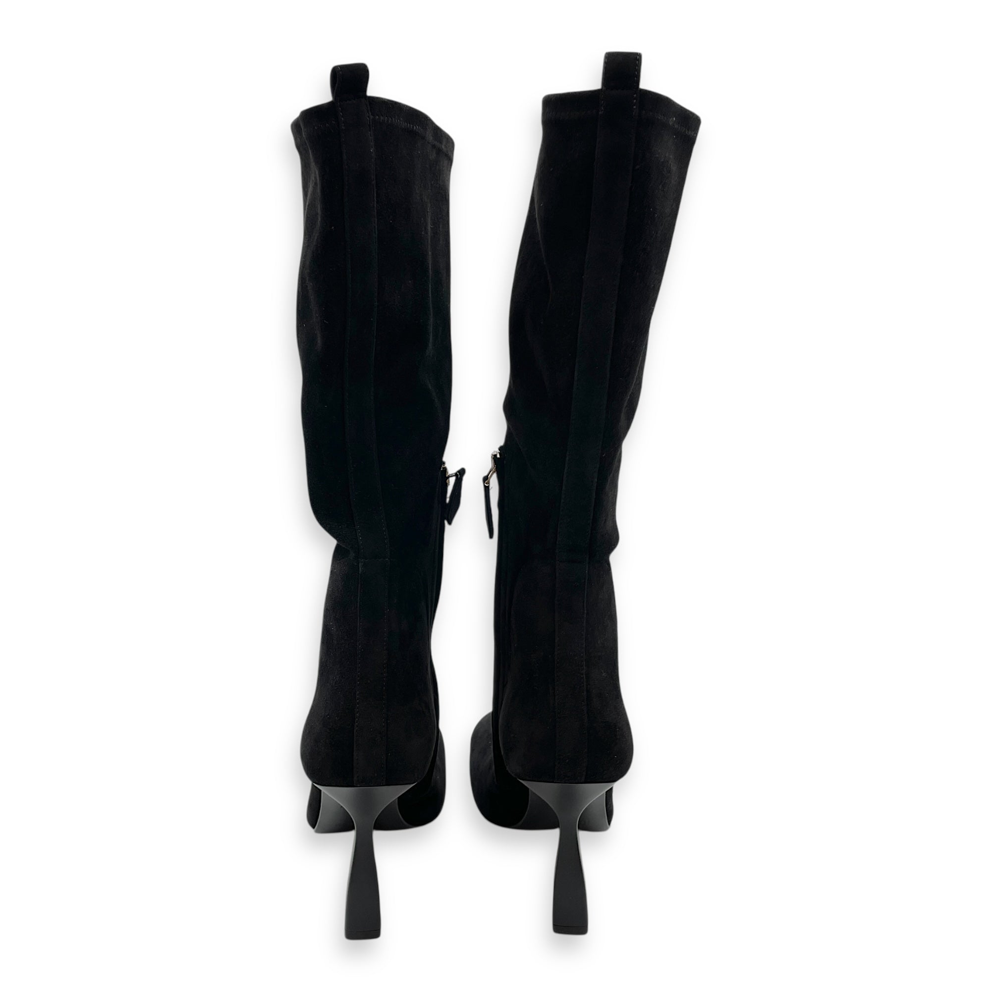 Halo Boot. Sz:38 Blue Boots in Suede Leather