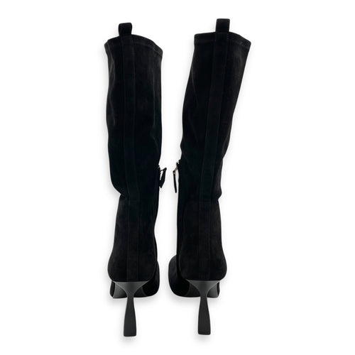 Halo Boot. Sz:38 Blue Boots in Suede Leather