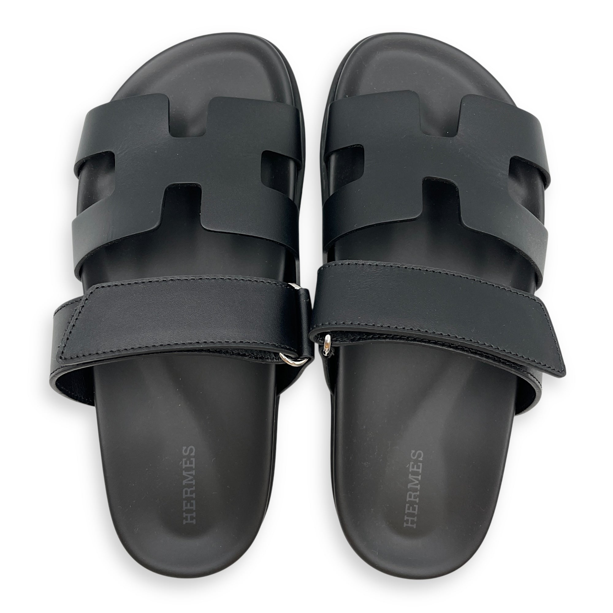Chypre 37.5 Black Sandals in Calfskin