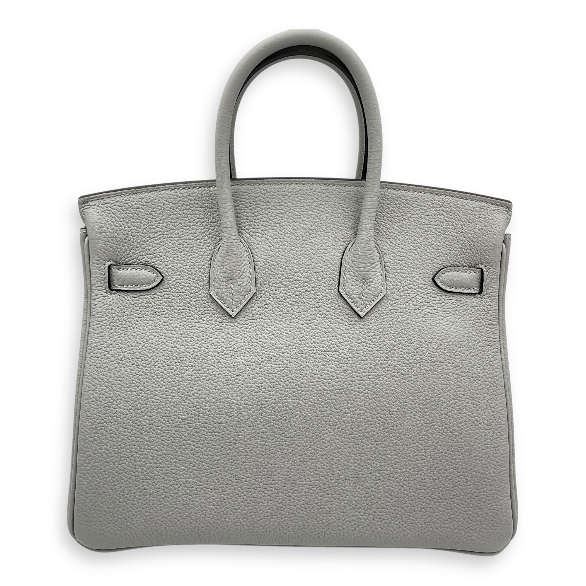Birkin 25 Blue Glacier in Togo, Gold hardware