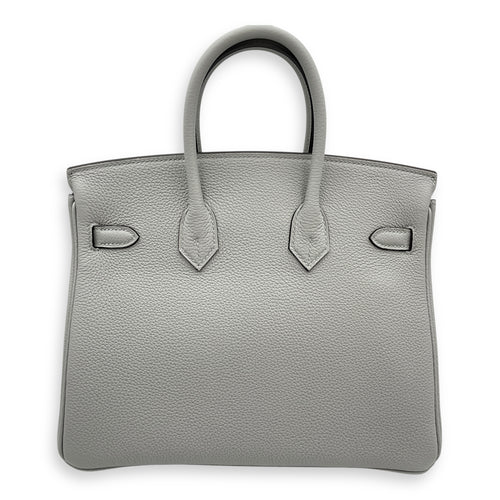 Birkin 25 Blue Glacier in Togo, Gold hardware