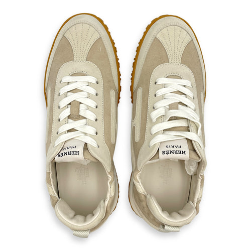 Jet 37 Beige Esquisse/Glaise Sneakers in Suede Leather