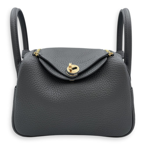 Lindy II Mini Ardoise in Clemence, Permabrass hardware