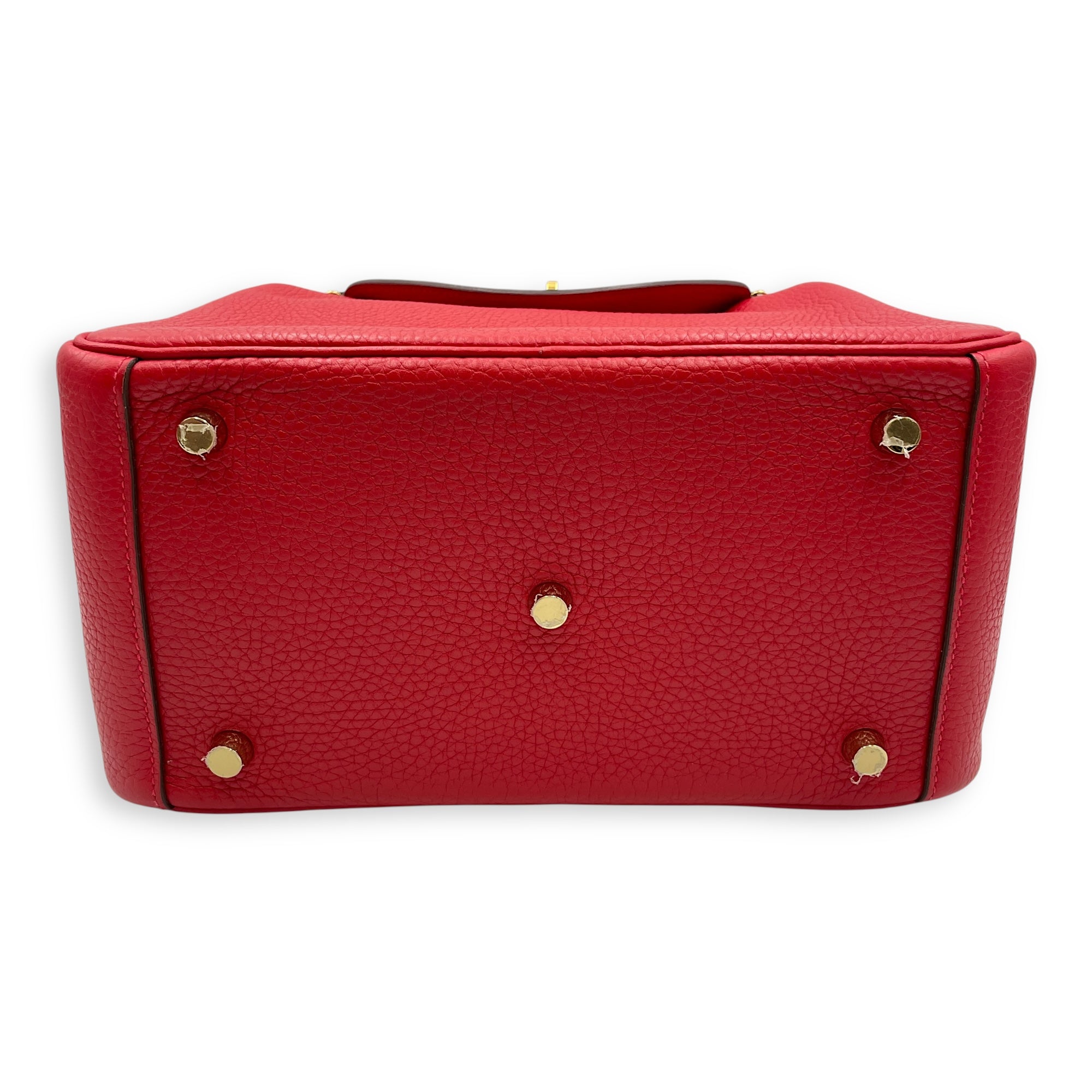 Lindy 26 Rouge Casaque in Clemence, Gold hardware
