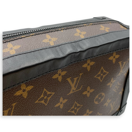 Monogram Solar Soft Trunk Brown Monogram Crossbody Bag in Canvas, Black Powder Coated hardware