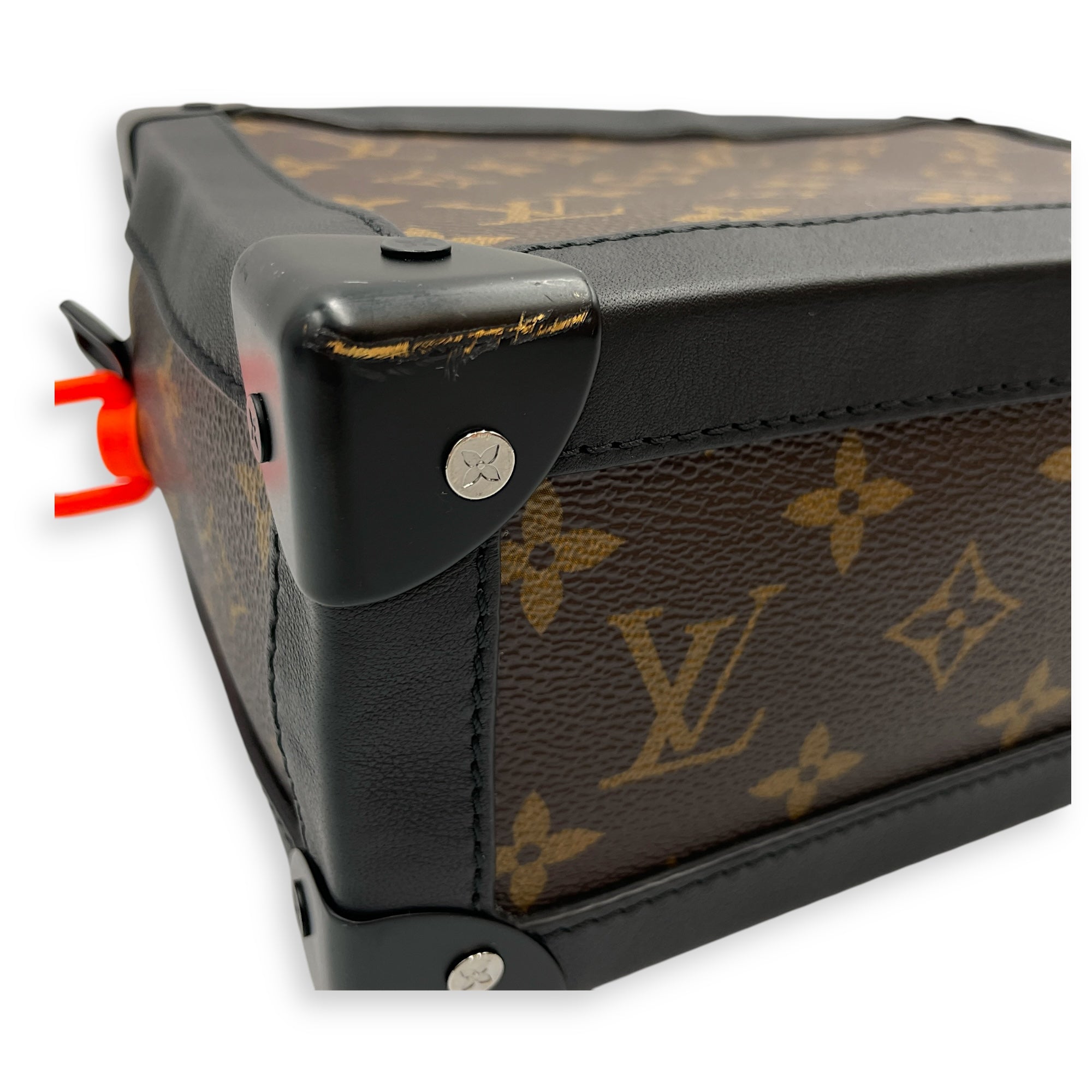 Monogram Solar Soft Trunk Brown Monogram Crossbody Bag in Canvas, Black Powder Coated hardware