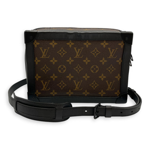 Monogram Solar Soft Trunk Brown Monogram Crossbody Bag in Canvas, Black Powder Coated hardware