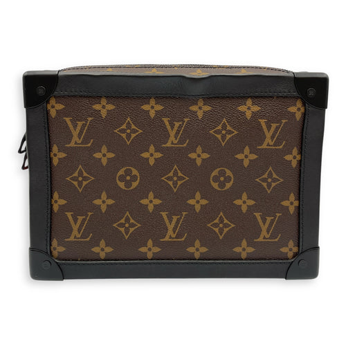 Monogram Solar Soft Trunk Brown Monogram Crossbody Bag in Canvas, Black Powder Coated hardware