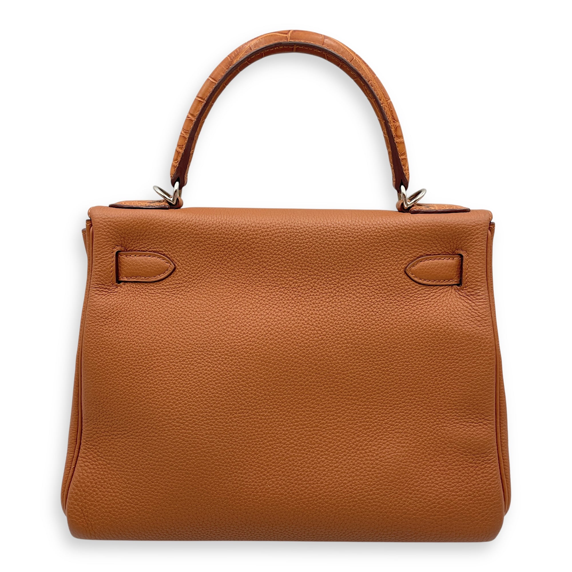Kelly Touch 28 Gold in Togo/Matte Alligator, Palladium hardware