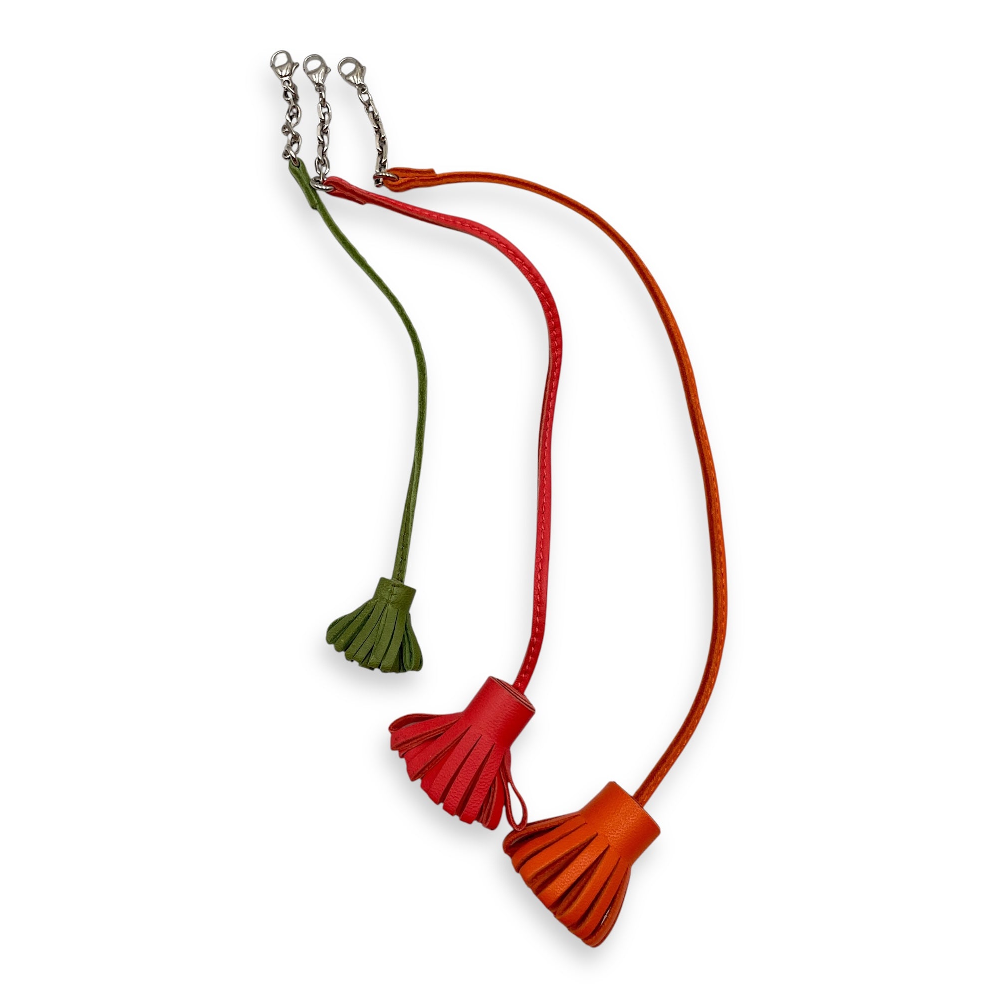 Carmencita Orange/Jaipur/Vert Anis Charm, Palladium hardware