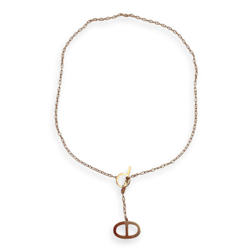 Chaine d'ancre contour ST Pendant in 38 Diamonds, 0.3 CT, Rose Gold Hardware