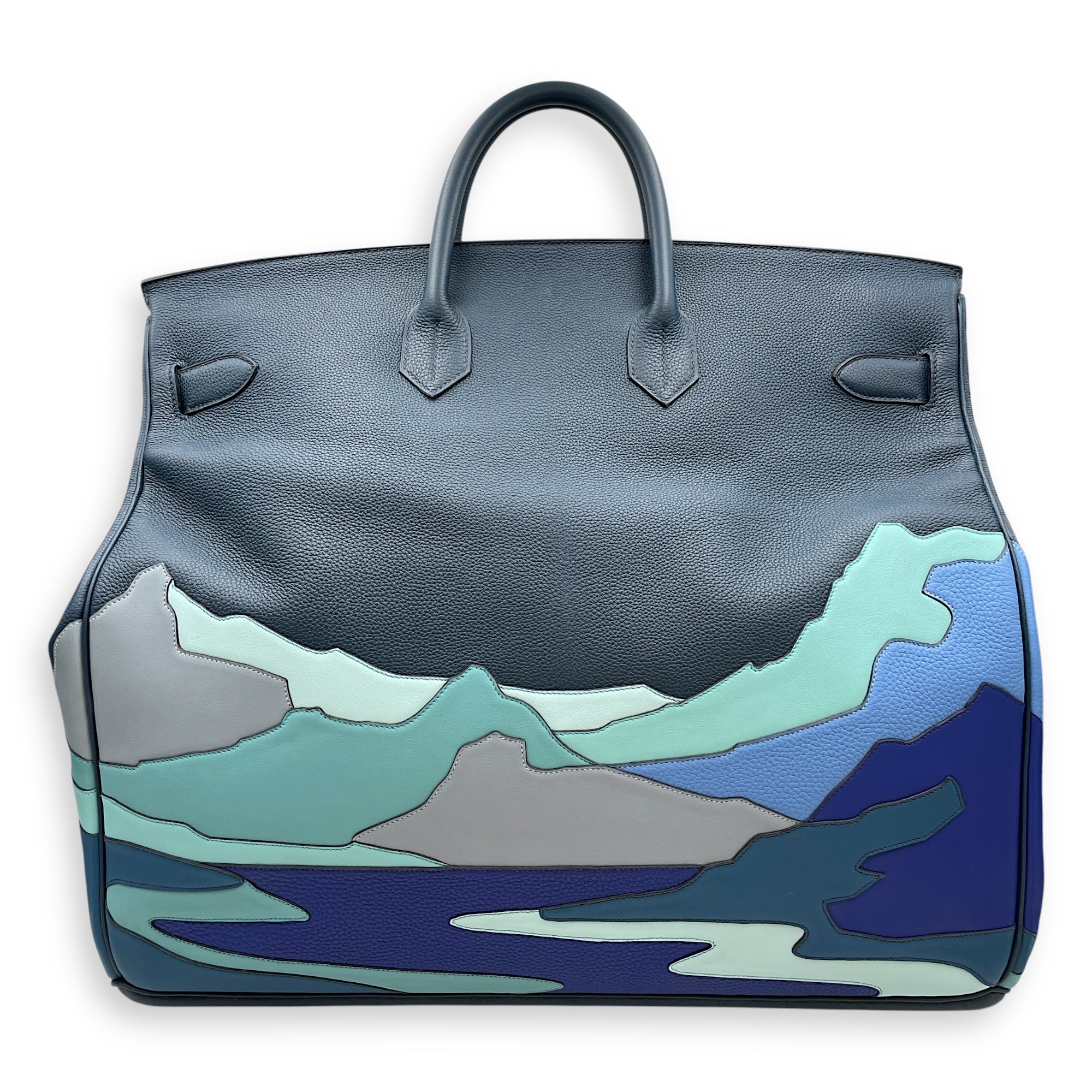 HAC Endless Road Blue De Prusse in Togo/Swift, Palladium hardware