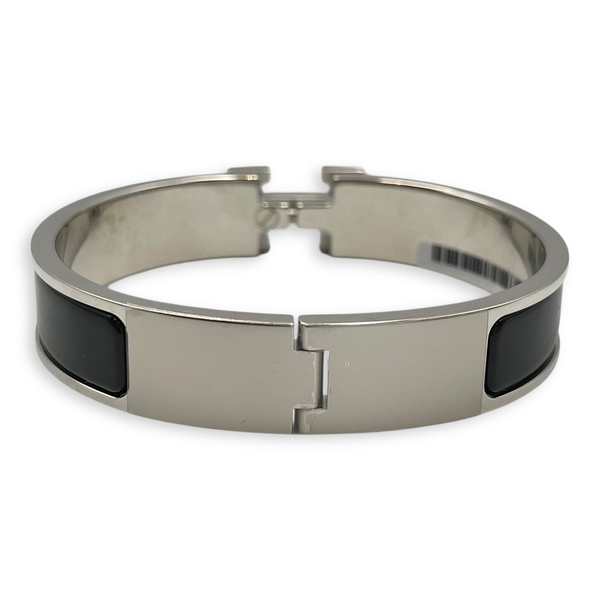 Clic H PM Black Bracelet, Palladium hardware