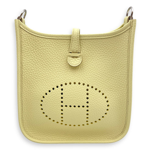Evelyne Mini Jaune Milton in Clemence, Palladium hardware