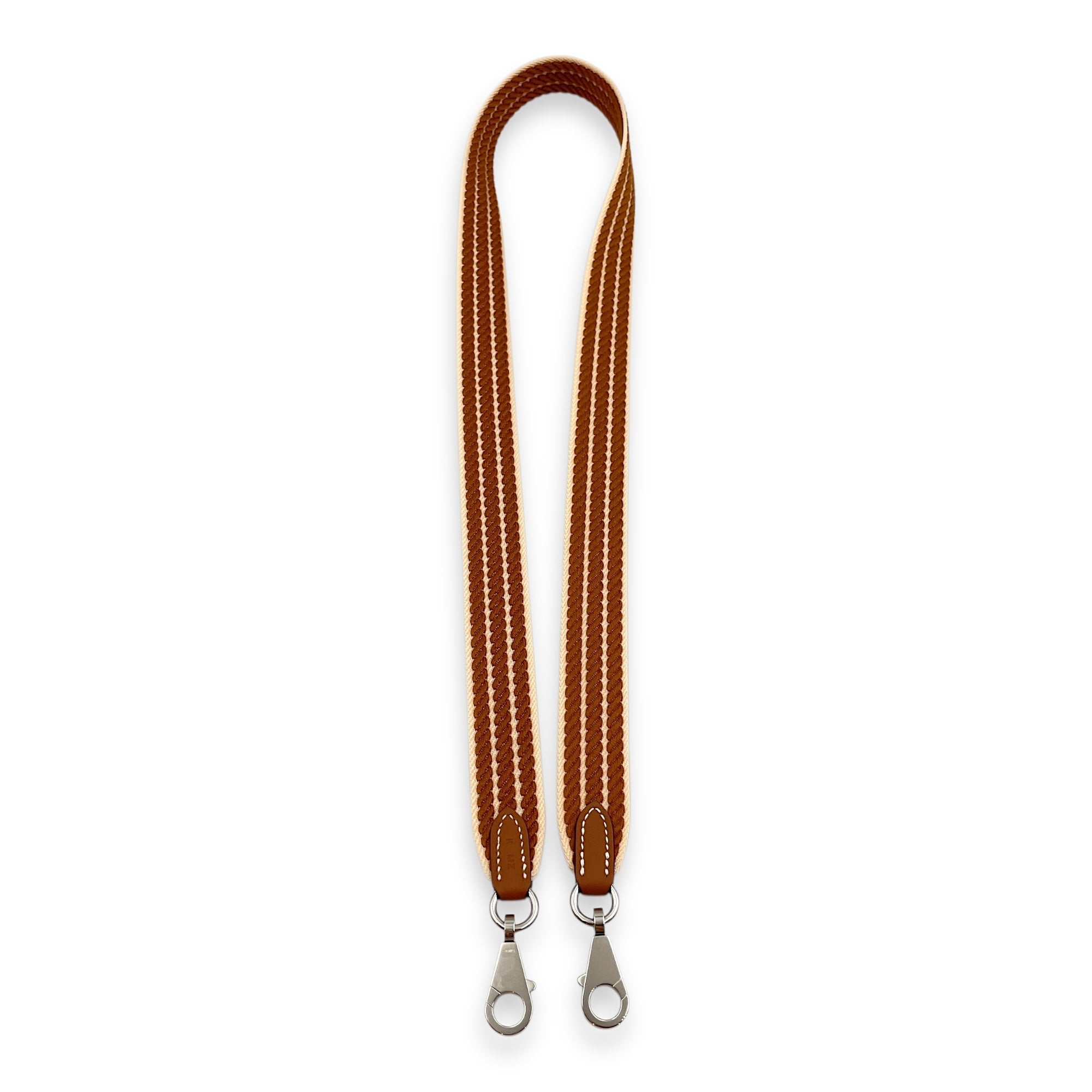 Sangel Cordage 25mm by 85cm Gold Bag Accessory in Swift Palladium hardware
