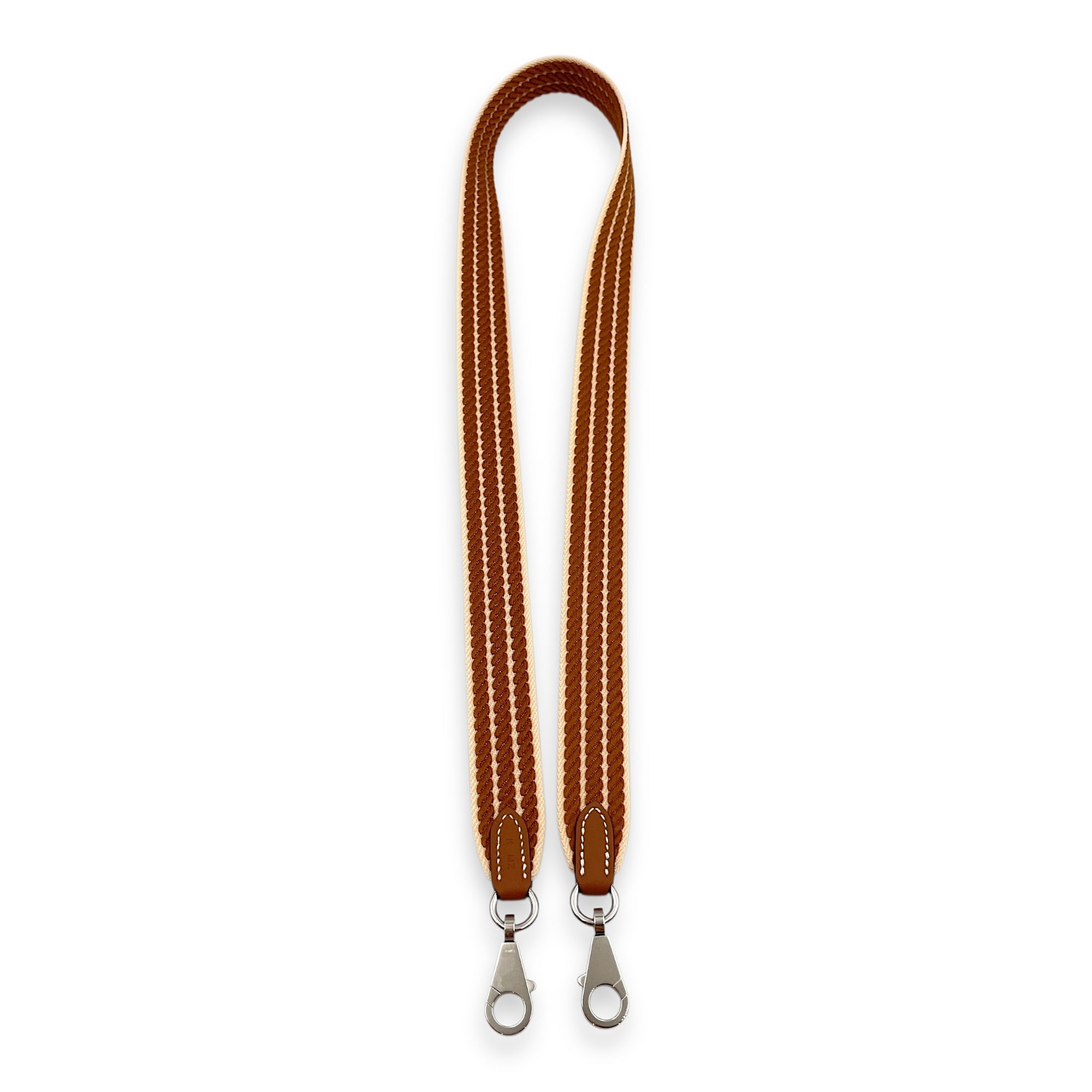 Sangel Cordage 25mm by 85cm Gold Strap in Swift, Palladium hardware
