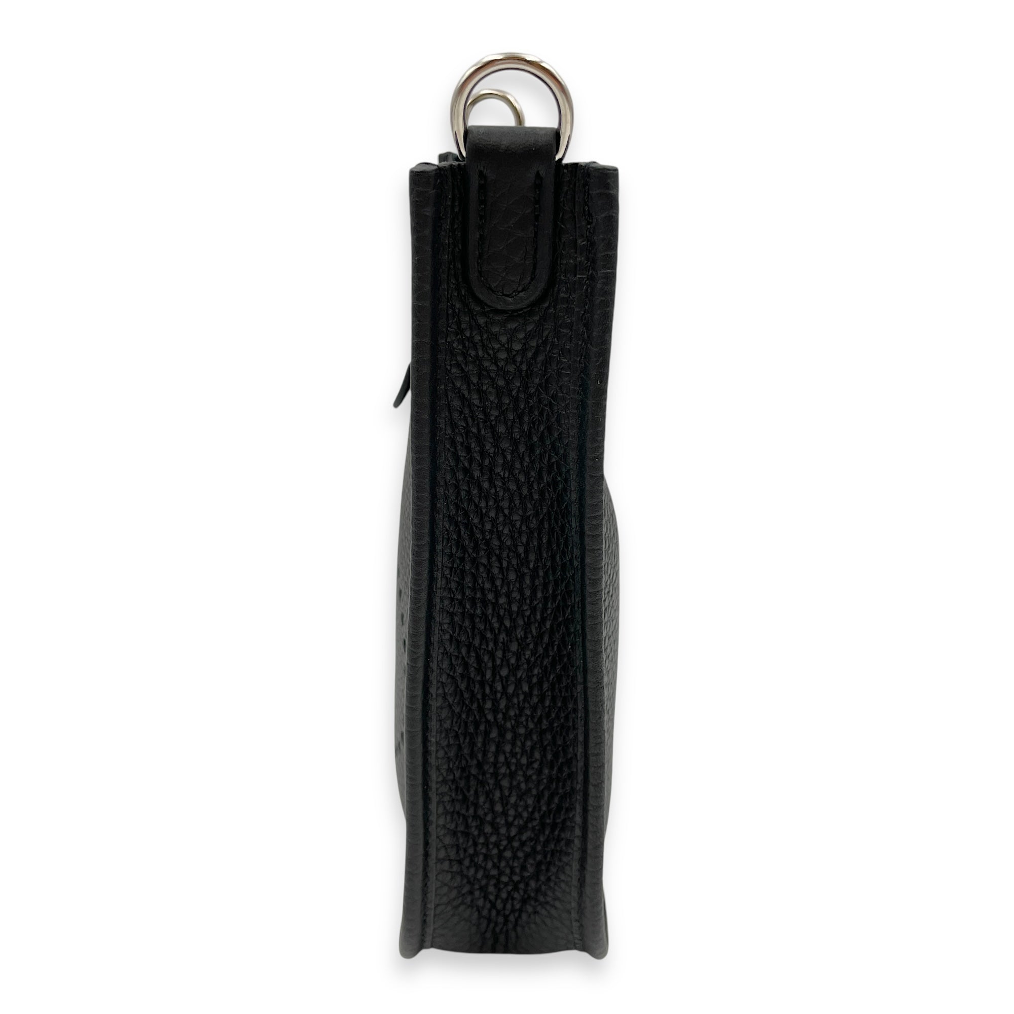Evelyne Mini Black in Clemence, Palladium hardware