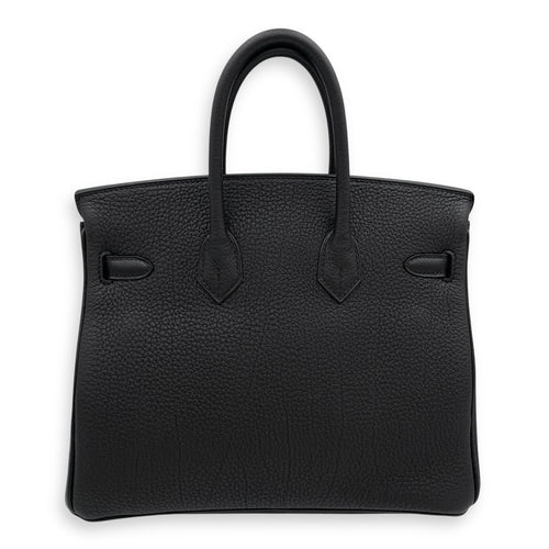Birkin 25 Black in Togo, Gold hardware