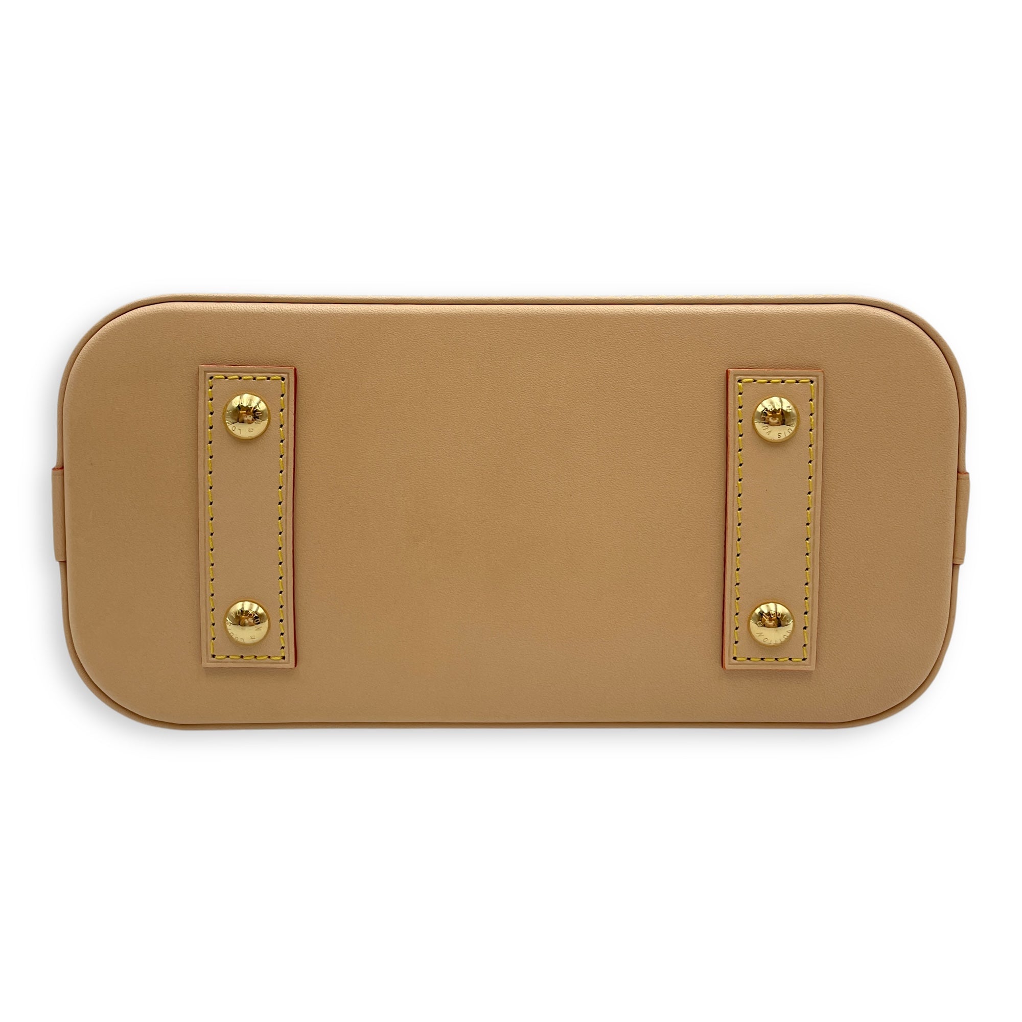 LV x TM Alma BB BB White/Red Top Handle Bag in Coated Canvas, Gold hardware