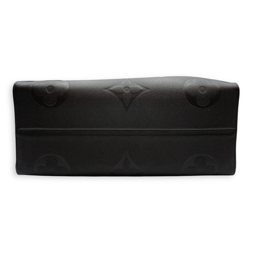 Monogram Giant On the Go GM Black Shoulder Bag in Canvas, Gold hardware