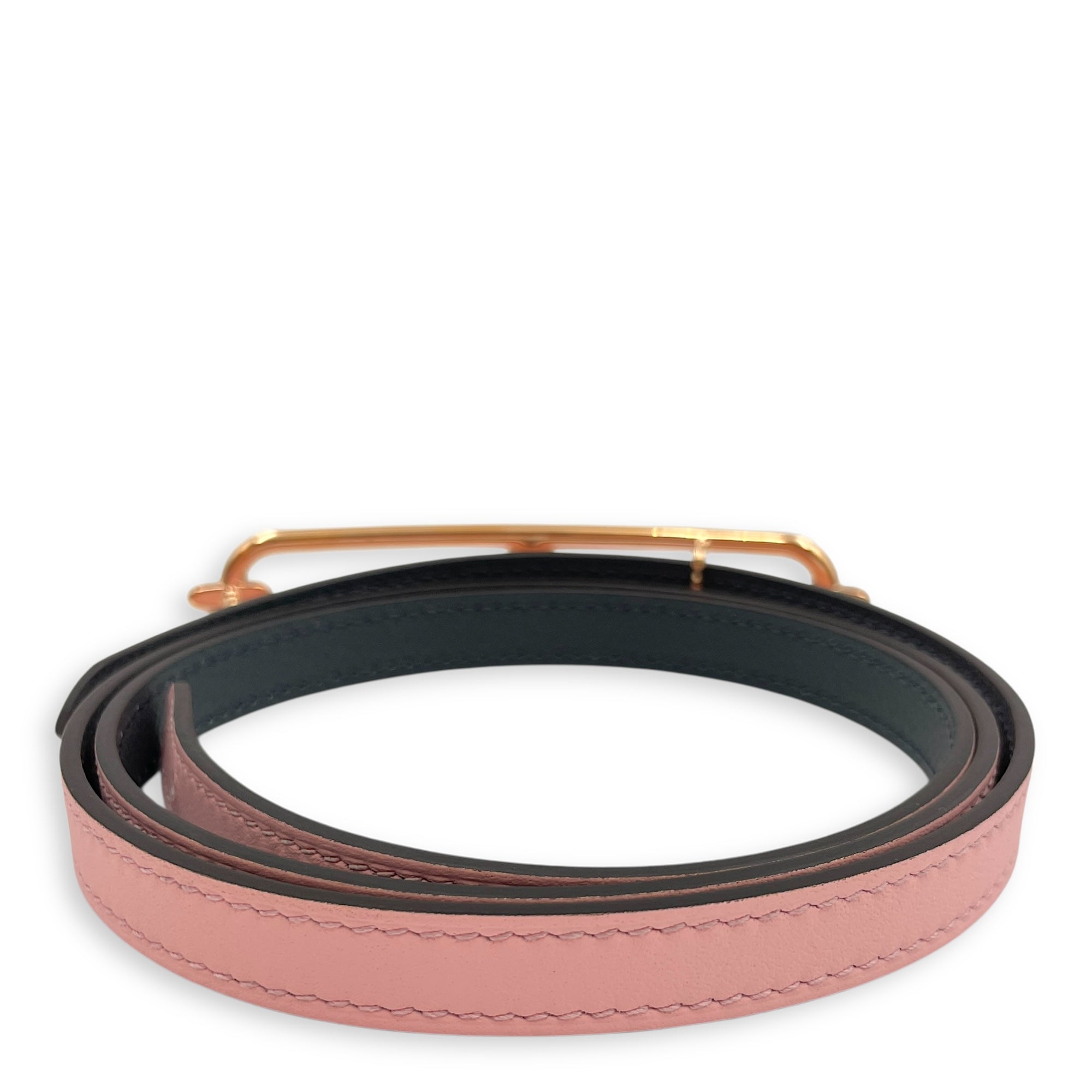 Roulis 13mm by 85cm Rose Sakura/Gris Misty Belt Kit in Epsom/Swift, Rose Gold hardware