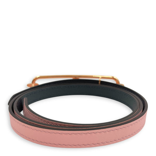 Roulis 13mm by 85cm Rose Sakura/Gris Misty Belt Kit in Epsom/Swift, Rose Gold hardware