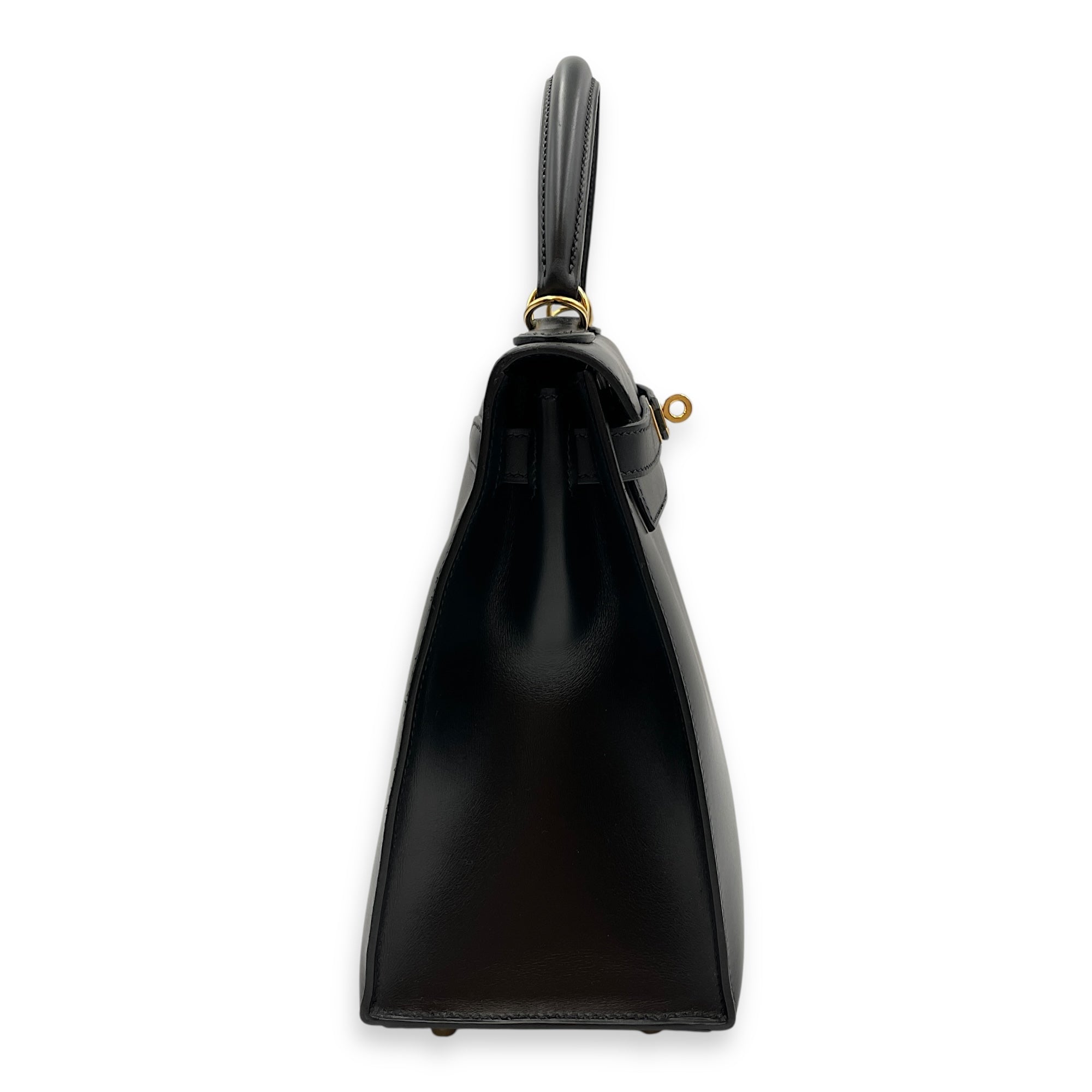 Sellier Kelly 28 Black in Box, Gold hardware