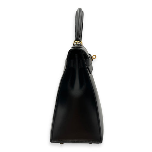 Sellier Kelly 28 Black in Box, Gold hardware