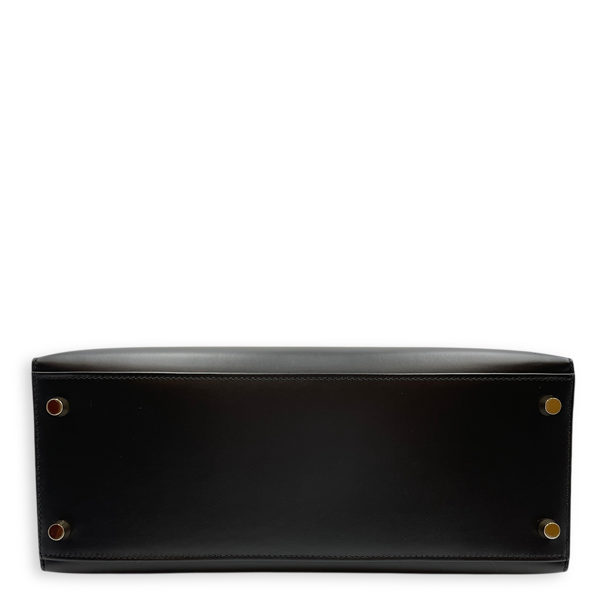 Sellier Kelly 28 Black in Box, Gold hardware