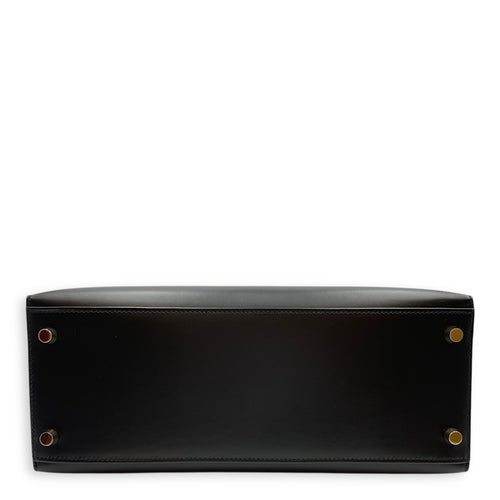 Sellier Kelly 28 Black in Box, Gold hardware