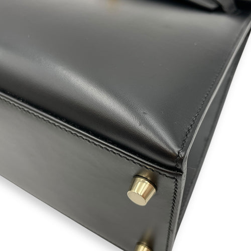Sellier Kelly 28 Black in Box, Gold hardware