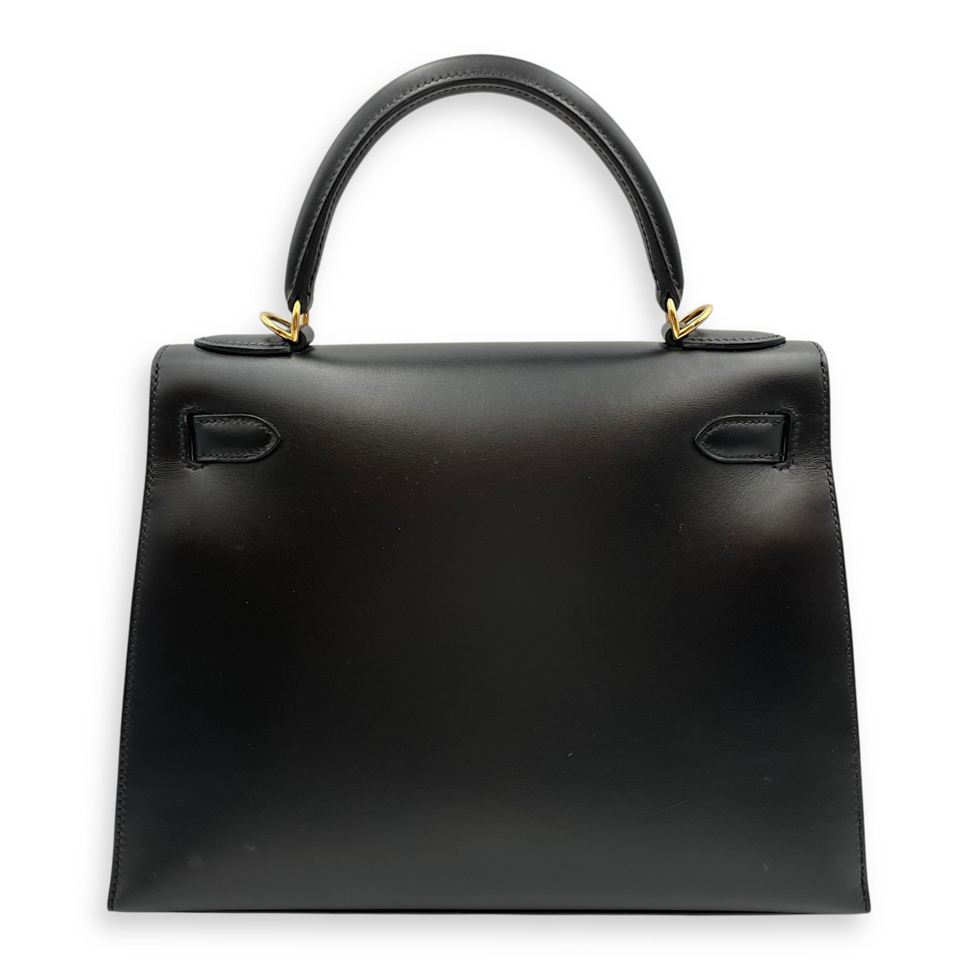 Sellier Kelly 28 Black in Box, Gold hardware