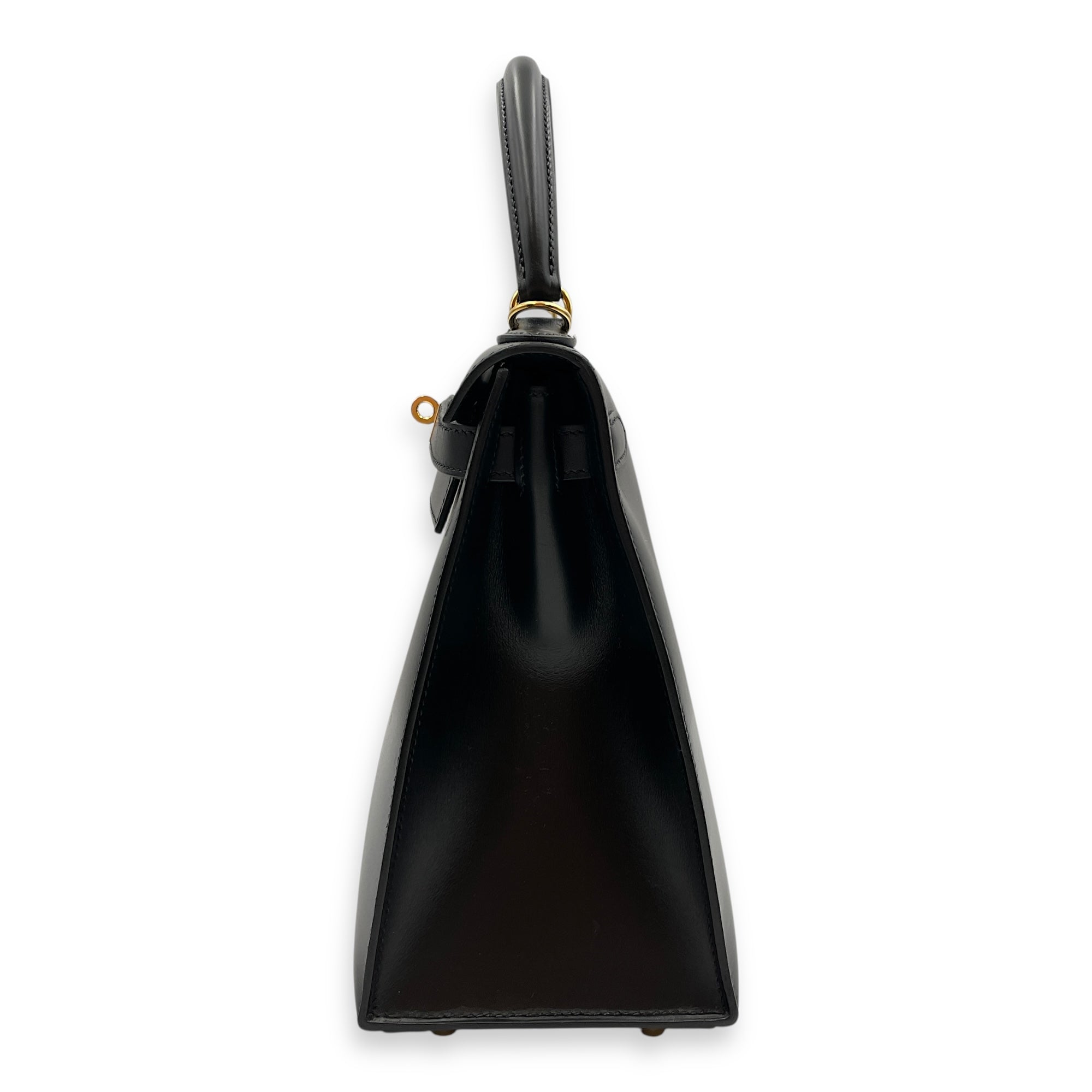 Sellier Kelly 28 Black in Box, Gold hardware