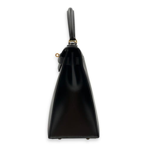 Sellier Kelly 28 Black in Box, Gold hardware