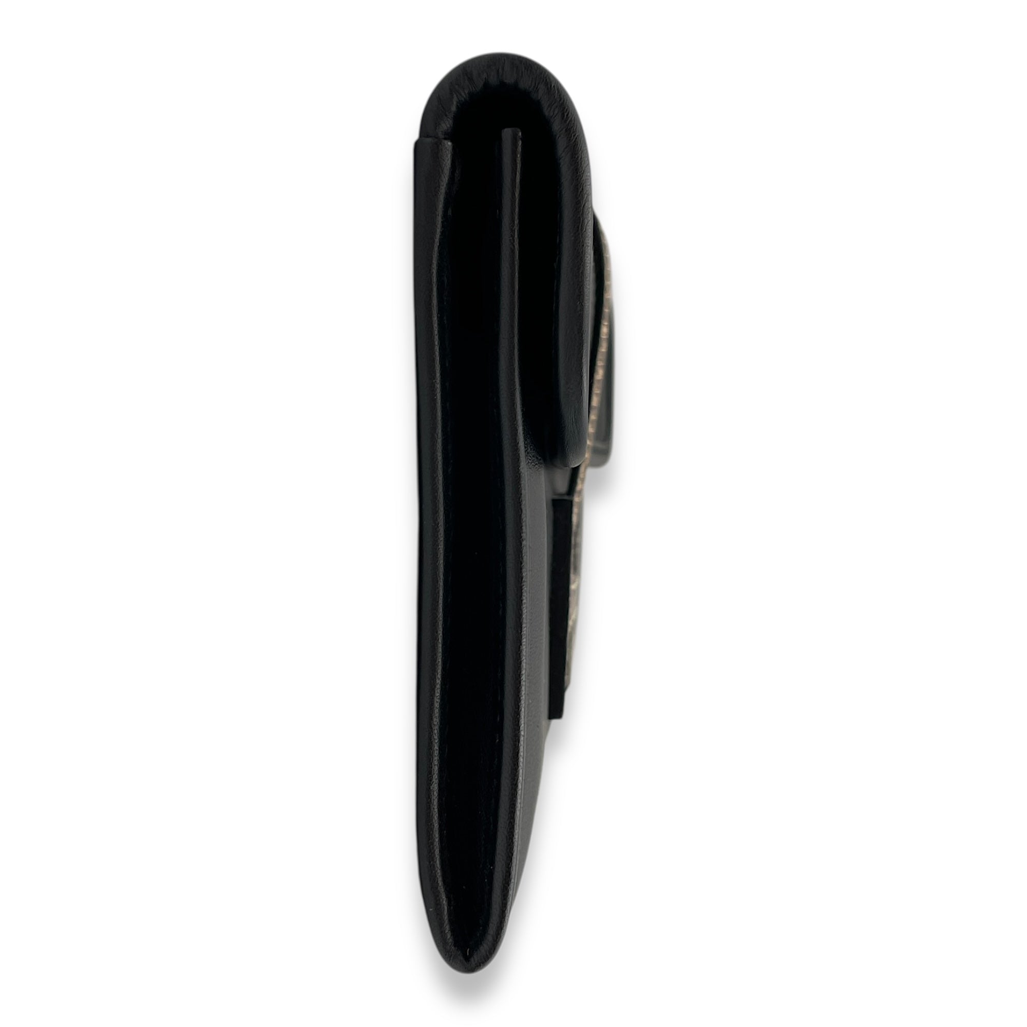 Jige Duo Touch Black/Ombre Clutch in Swift/Lizard